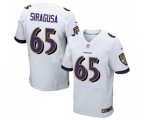 Baltimore Ravens #60 Nico Siragusa Elite White Football Jersey