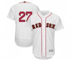 Boston Red Sox #27 Carlton Fisk White 2019 Gold Program Flex Base Authentic Collection Baseball Jersey