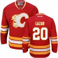 Calgary Flames #20 Curtis Lazar Premier Red Third NHL Jersey