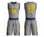 Memphis Grizzlies #50 Bryant Reeves Authentic Gray Basketball Suit Jersey - City Edition