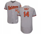 Baltimore Orioles #14 Rio Ruiz Grey Road Flex Base Authentic Collection Baseball Jersey