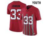 2016 Youth Ohio State Buckeyes Pete Johnson #33 College Football Alternate Elite Jersey - Scarlet
