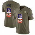 New York Giants #9 Brad Wing Limited Olive USA Flag 2017 Salute to Service NFL Jersey