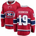 Montreal Canadiens #19 Larry Robinson Authentic Red Home Fanatics Branded Breakaway NHL Jersey
