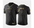 Cincinnati Bengals #1 Ja'Marr Chase Black Golden Edition Stitched Football Jersey