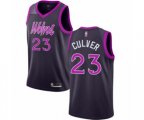 Minnesota Timberwolves #23 Jarrett Culver Authentic Purple Basketball Jersey - City Edition