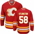 Calgary Flames #58 Oliver Kylington Premier Red Third NHL Jersey