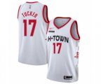 Houston Rockets #17 PJ Tucker Swingman White Basketball Jersey - 2019-20 City Edition