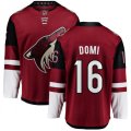 Arizona Coyotes #16 Max Domi Fanatics Branded Burgundy Red Home Breakaway NHL Jersey