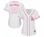 Women's Los Angeles Dodgers #35 Cody Bellinger Authentic White Fashion Cool Base Baseball Jersey