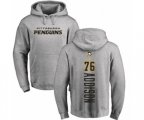 NHL Adidas Pittsburgh Penguins #76 Calen Addison Ash Backer Pullover Hoodie
