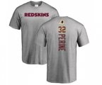 Washington Redskins #32 Samaje Perine Ash Backer T-Shirt
