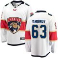 Florida Panthers #63 Evgenii Dadonov Fanatics Branded White Away Breakaway NHL Jersey