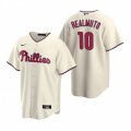 Nike Philadelphia Phillies #10 J.T. Realmuto Cream Alternate Stitched Baseball Jersey