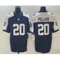 Dallas Cowboys #20 Tony Pollard Navy Blue Thanksgiving 2023 FUSE Vapor Limited Stitched Jersey