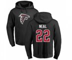 Atlanta Falcons #22 Keanu Neal Black Name & Number Logo Pullover Hoodie