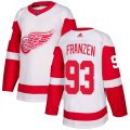 Detroit Red Wings #93 Johan Franzen Authentic White Away NHL Jersey
