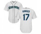 Seattle Mariners #17 Mitch Haniger Replica White Home Cool Base Baseball Jersey