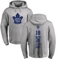 Toronto Maple Leafs #18 Ben Smith Ash Backer Pullover Hoodie