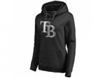 Women Tampa Bay Rays Platinum Collection Pullover Hoodie Black