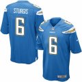 Los Angeles Chargers #6 Caleb Sturgis Game Electric Blue Alternate NFL Jersey