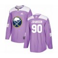 Buffalo Sabres #90 Marcus Johansson Authentic Purple Fights Cancer Practice Hockey Jersey