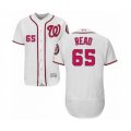 Washington Nationals #65 Raudy Read White Home Flex Base Authentic Collection Baseball Player Jersey