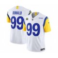 Los Angeles Rams #99 Aaron Donald White 2023 F.U.S.E. 4-Star C Vapor Vapor Limited Football Stitched Jersey