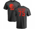 Cleveland Browns #75 Joel Bitonio Ash One Color T-Shirt