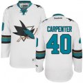 San Jose Sharks #40 Ryan Carpenter Authentic White Away NHL Jersey