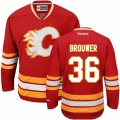 Calgary Flames #36 Troy Brouwer Premier Red Third NHL Jersey