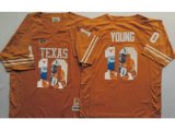 Texas Longhorns #10 Vince Young Orange Player Fashion Stitched NCAA Jersey