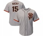 San Francisco Giants #15 Bruce Bochy Replica Grey Road 2 Cool Base Baseball Jersey