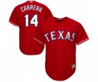 Texas Rangers #14 Asdrubal Cabrera Replica Red Alternate Cool Base Baseball Jersey