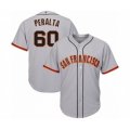 San Francisco Giants #60 Wandy Peralta Authentic Grey Road Cool Base Baseball Player Jersey