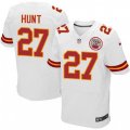 Kansas City Chiefs #27 Kareem Hunt White Vapor Untouchable Elite Player NFL Jersey
