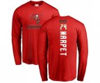Tampa Bay Buccaneers #74 Ali Marpet Red Backer Long Sleeve T-Shirt