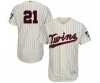 Minnesota Twins Tyler Duffey Authentic Cream Alternate Flex Base Authentic Collection Baseball Player Jersey