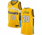 Denver Nuggets #20 Tyler Lydon Swingman Gold Alternate NBA Jersey Statement Edition