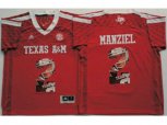 Texas A&M Aggies #2 Johnny Manziel Red Player Fashion Stitched NCAA Jersey