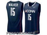 Uconn Huskies Kemba Walker #15 College Basketball Jersey - Navy Blue