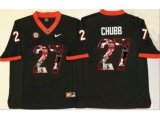 Georgia Bulldogs #27 Nick Chubb Black Player Fashion Stitched NCAA Jersey