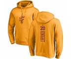 Cleveland Cavaliers #20 Brandon Knight Gold One Color Backer Pullover Hoodie