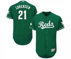 Cincinnati Reds #21 Michael Lorenzen Green Celtic Flexbase Authentic Collection Baseball Jersey