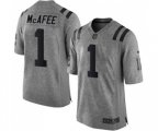 Indianapolis Colts #1 Pat McAfee Limited Gray Gridiron Football Jersey