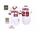 Los Angeles Angels of Anaheim #29 Rod Carew Authentic White Throwback Baseball Jersey