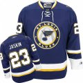 St. Louis Blues #23 Dmitrij Jaskin Premier Navy Blue Third NHL Jersey