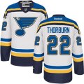St. Louis Blues #22 Chris Thorburn Authentic White Away NHL Jersey