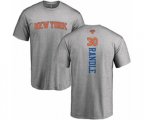 New York Knicks #30 Julius Randle Ash Backer T-Shirt
