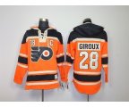Philadelphia Flyers #28 Claude Giroux orange[pullover hooded sweatshirt patch C]